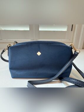 Fornash women’s navy crossbody bag with gold hardware perfect for travel